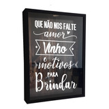 Quadro P/rolhas De Vinho Imbuia, 27x37x6cm Coleção De Rolhas