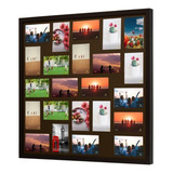 Quadro Painel Multifotos Com Vidro 23 Fotos 10x15 Disjuntor