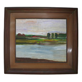 Quadro Paisagem Óleo Sobre Tela Helena Wong Ano 83 70x60