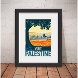 Quadro Palestina Retrô Vintage 46x56cm Paspatur