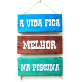 Quadro Para Piscina -chácara,área De Piscina -ótimo Presente