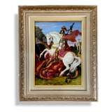 Quadro Parede São Jorge Decorativo Imagem