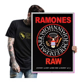 Quadro Placa Banda Ramones Rock Heavy Metal Tam A2 04