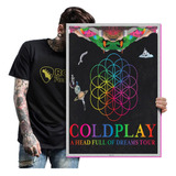 Quadro Placa Coldplay Rock Blues Heavy Metal Tamanho A2 07