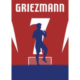 Quadro Placa Poster Antoine Griezmann Futebol