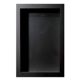 Quadro Porta Rolha Com Vidro+pendurador Mdf Preto