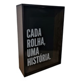 Quadro Porta Rolhas/ Tampinhas Vinhos Gravado A Laser Cor Nerello