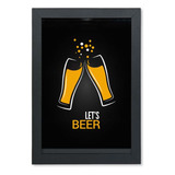 Quadro Porta Rolhas E Tampinhas Com Tema Cerveja Beer