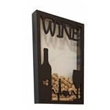 Quadro Porta Rolhas Luxo - Lindo - Wine - Grande 250 Rolhas