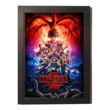 Quadro Poster C.moldura Serie Stranger Things Temporada 2