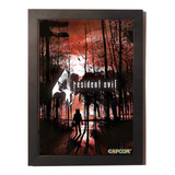 Quadro Poster Com Moldura Resident Evil 4 Playstation 2