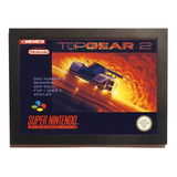 Quadro Poster Com Moldura Top Gear 2 Super Nintendo Snesgame