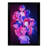 Quadro Poster Decorativo Stranger Things 004 Moldurado