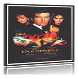 Quadro Pôster Filme 007 Contra Goldeneye 55x78cm 60x90