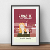 Quadro Poster Filme Parasita Oscar Cinema Cult Famosos