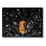 Quadro Poster Kobe Bryante Lakers Nba 33x43cm