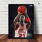 Quadro Poster Moldura De Michael Jordan