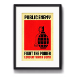 Quadro Public Enemy Rap Hip Hop Musica Decoracao Paspatur