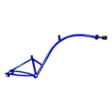 Quadro Reboque Bicicleta Carona Bike Garupa Infantil Aro 20 Cor Azul
