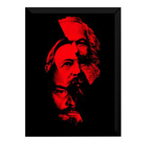 Quadro Revolucionários Karl Marx Engels E