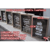 Quadro Rolhas Tampinhas Ou Cofre Em Mdf 32x22 Vidro+adesivo