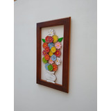 Quadro Rústico Em Madeira De Demolição 60 Cm 7