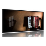 Quadro Sanfona Acordeon E Cerveja Vintage Decorativo 130x60