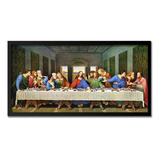 Quadro Santa Ceia Qualidade 70x35cm Com