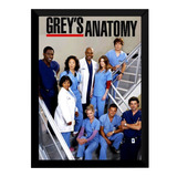 Quadro Serie Grey's Anatomy Poster Moldurado