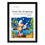 Quadro Sonic The Hedgehog Tectoy Sega Master System 33x45cm