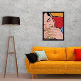 Quadro Superman Sanduíche 24x18cm - Com Vidro