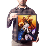Quadro The King Of Fighters Arte Poster Moldurado