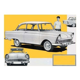 Quadro Vintage 20x30: Auto Union Dkw Júnior - 1957 # Novo