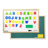 Quadro/lousa Magnético Abc Infantil 3 Em 1 Promoção Alfabeto