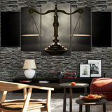 Quadros Decorativo 128x60 Balança Advocacia Lindo N3