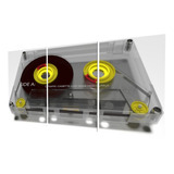 Quadros Decorativo Fita K7 Magnética Cassete
