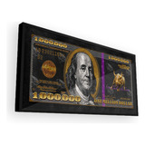 Quadros Decorativos 1 Milhão De Reais Vidro E Moldura