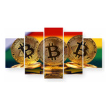 Quadros Decorativos Bitcoin Moeda Digital Mercado Financeiro