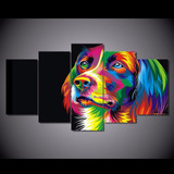 Quadros Decorativos Cão Colorido