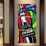 Quadros Decorativos Coca Cola 3 Pecças 120x60