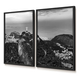 Quadros Decorativos Foto Vidro 30x45 Rio De Janeiro Sala Kit