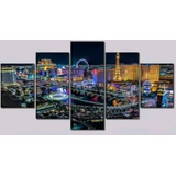 Quadros Decorativos Mdf Las Vegas Mosaico. 05 Peças.