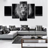 Quadros Decorativos Mosaico Leão Tribo De Judá Rei 115x60cm