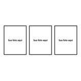 Quadros Decorativos Personalizados Plaquinha 20x30 Mdf 3 Pçs