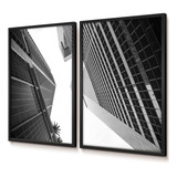 Quadros Decorativos Prédios Comerciais 40x60 Duo Sala Vidro