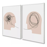 Quadros Decorativos Psicologia Consultório Moderno 33x43