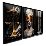 Quadros Escritório Direito Justiça Símbolos Advogado