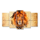 Quadros Grandes Decorar Com Gosto Leão Colorido Imperdivel Cor Quadro Leão De Juda