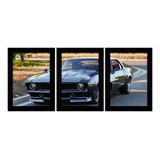 Quadros Sala Carro Preto Antigo Vintage M10 Grande 90x200