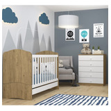 Quarto De Bebê Completo Com Berço Mini Cama E Fh